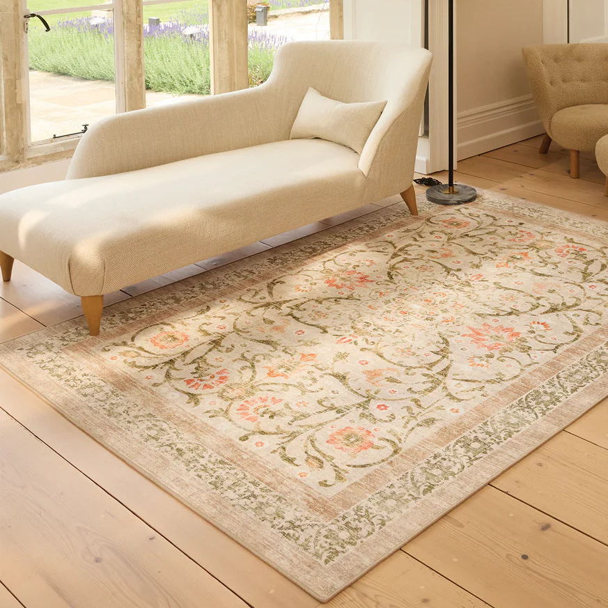 Tapis écologique lavable-Motif cachemire champêtre