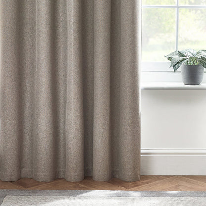 Dawn Textured Thermal Blackout Eyelet Curtains - Grey