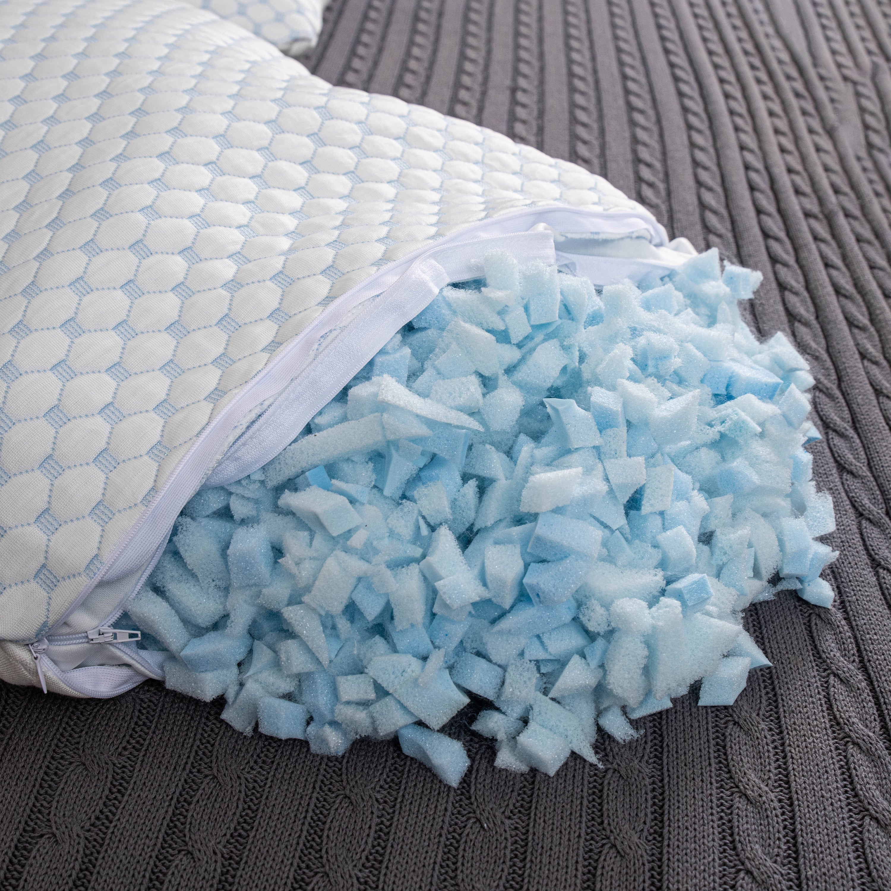 Chopped memory foam pillow best sale