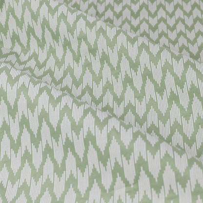 Hutton Jacquard Pencil Pleat Curtains - Sage