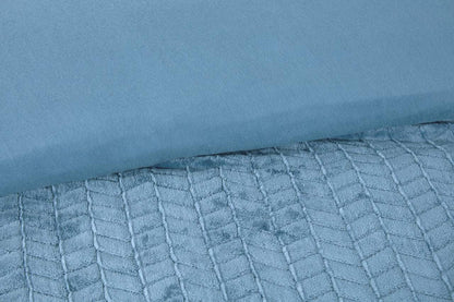 Chevron Faux Fur Duvet Set