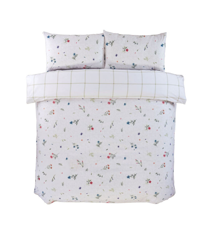 Set copripiumino Meadow in cotone spazzolato
