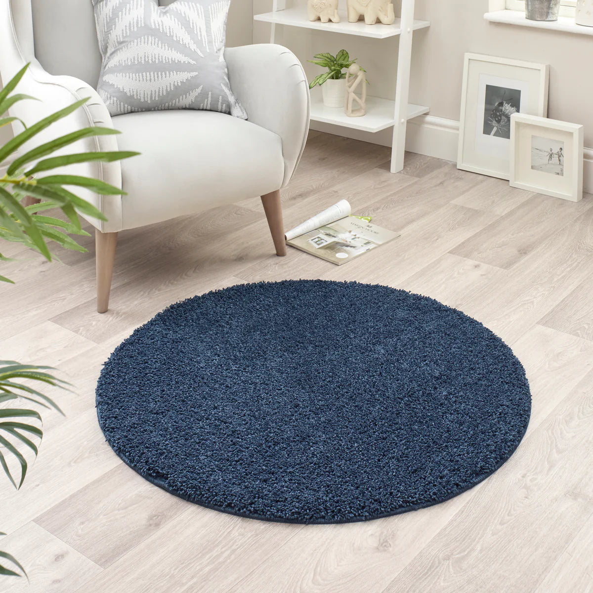 Tapis ultra épais, moelleux, antidérapant et résistant-Gris anthracite