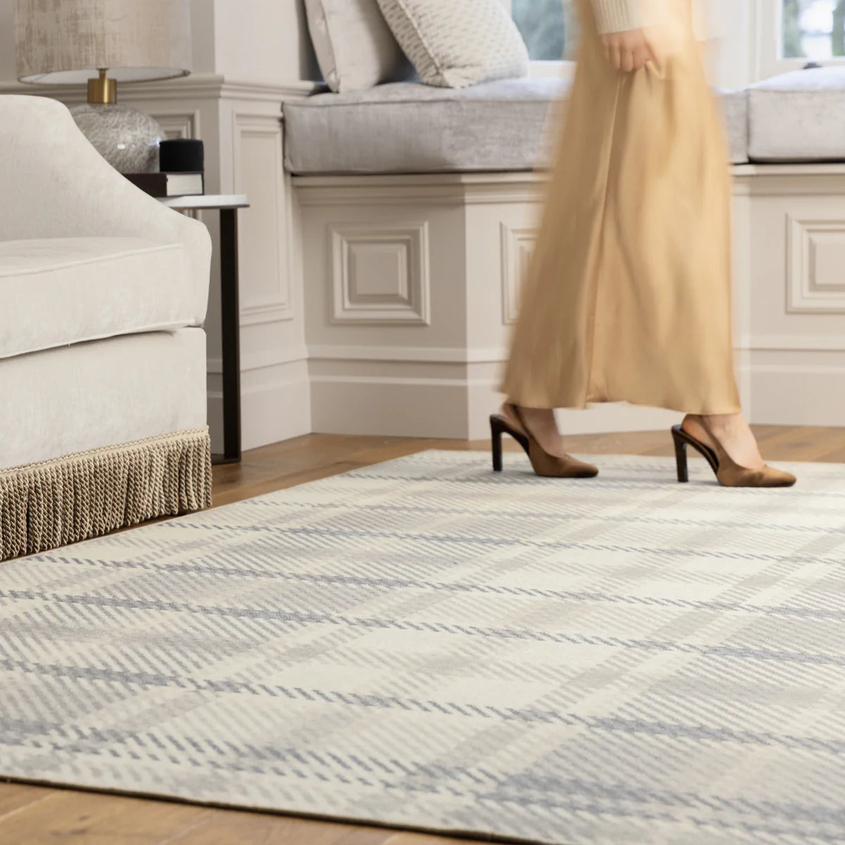 Tapis écologique lavable-Plaid Naturel