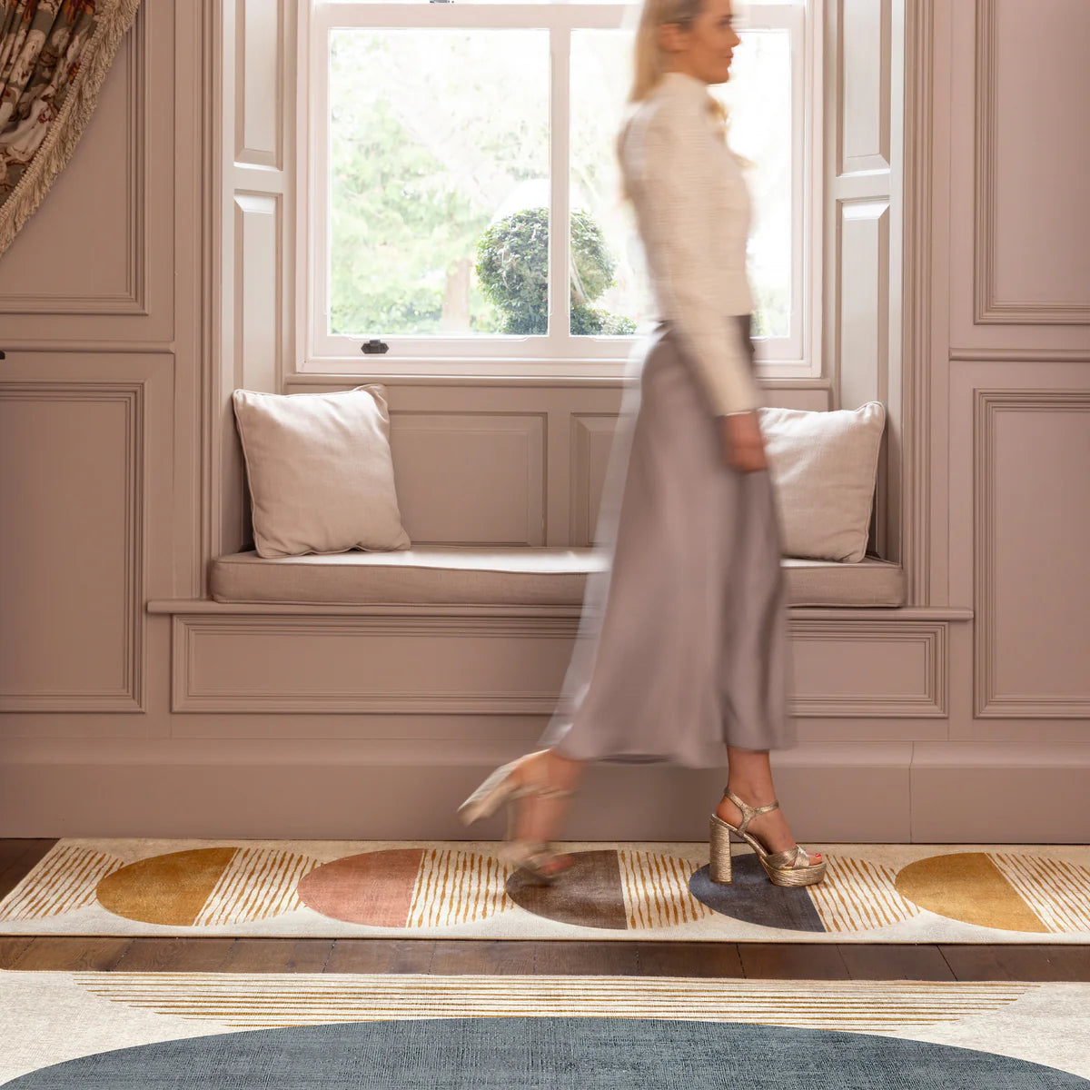 Tapis écologique lavable-Ovale Eclipse