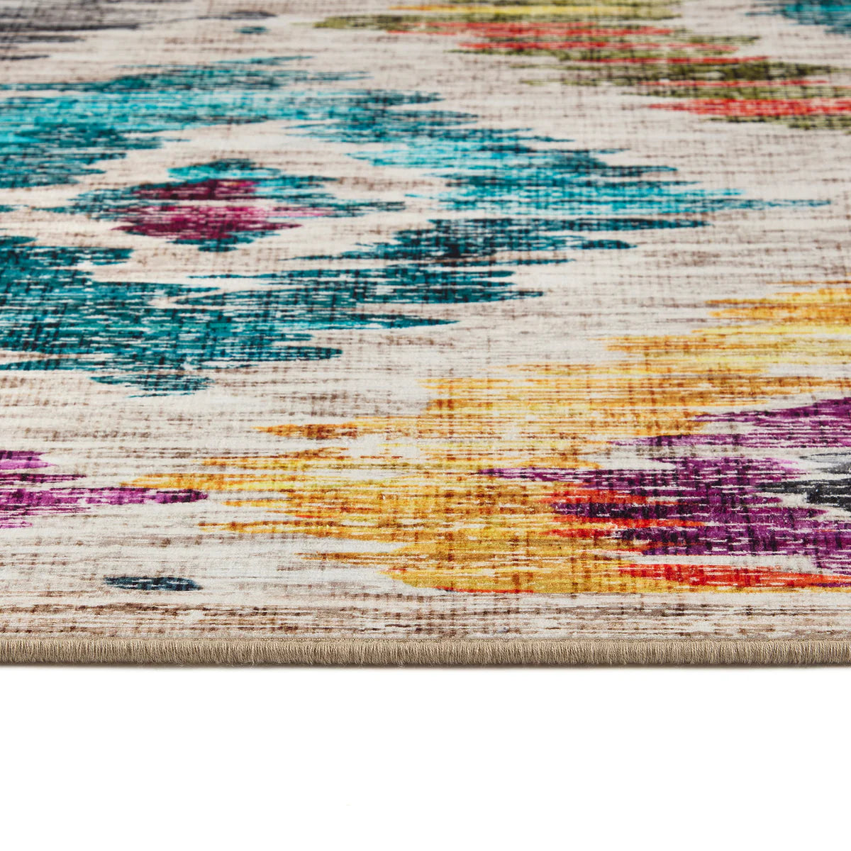 Tapis écologique lavable-Ikat peint