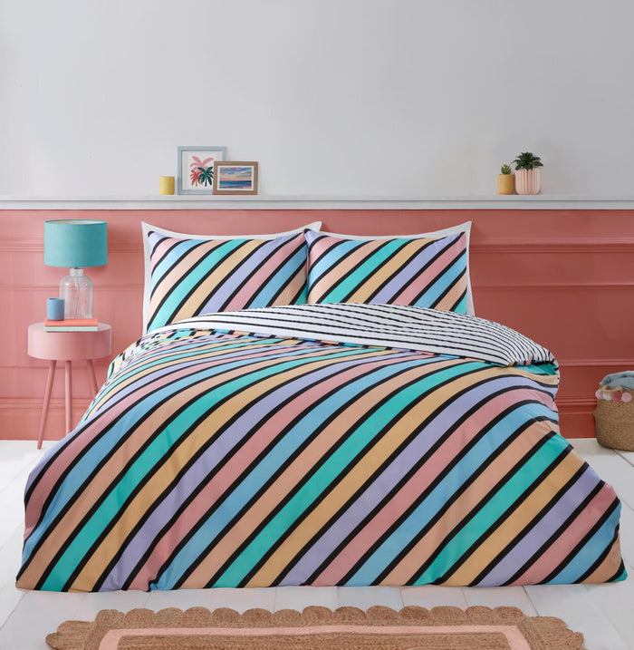 Set copripiumino Oxford a righe