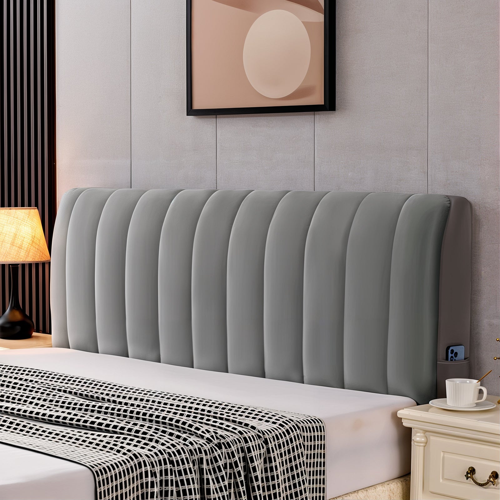 {CLEARANCE SALE} Premium Padded Headboard Cover - Pack of 2 - King size