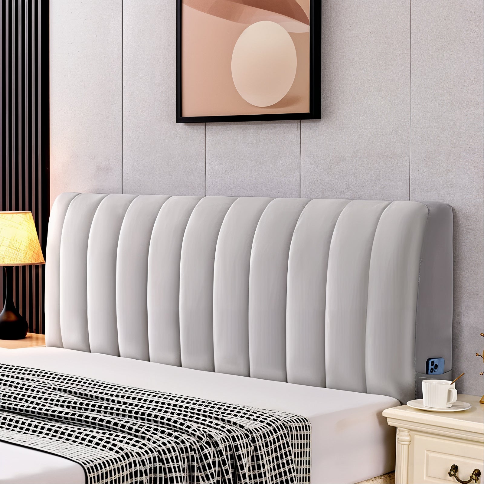 {CLEARANCE SALE} Premium Padded Headboard Cover - Pack of 2 - King size