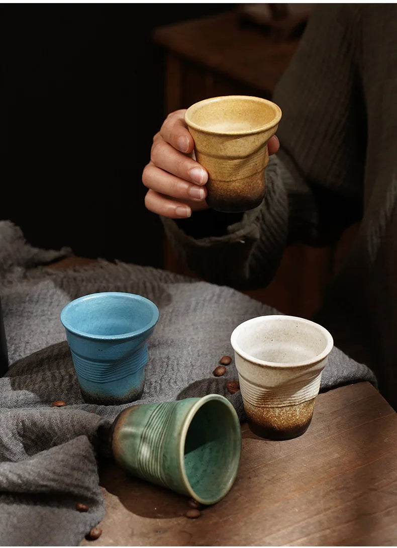 Contemporary Crushed Espresso Cups