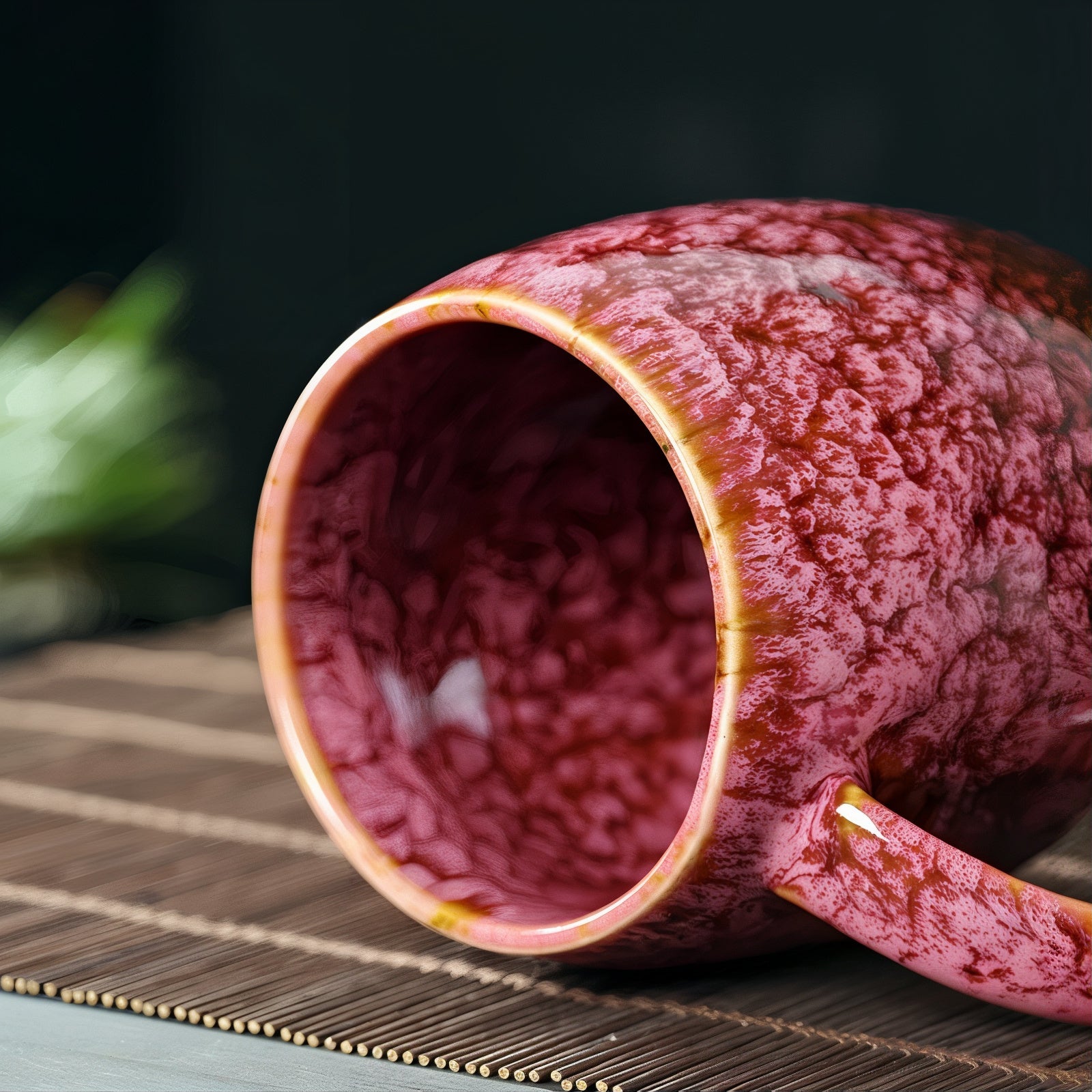 Retro Stralende Contrasterende Koffiekopjes