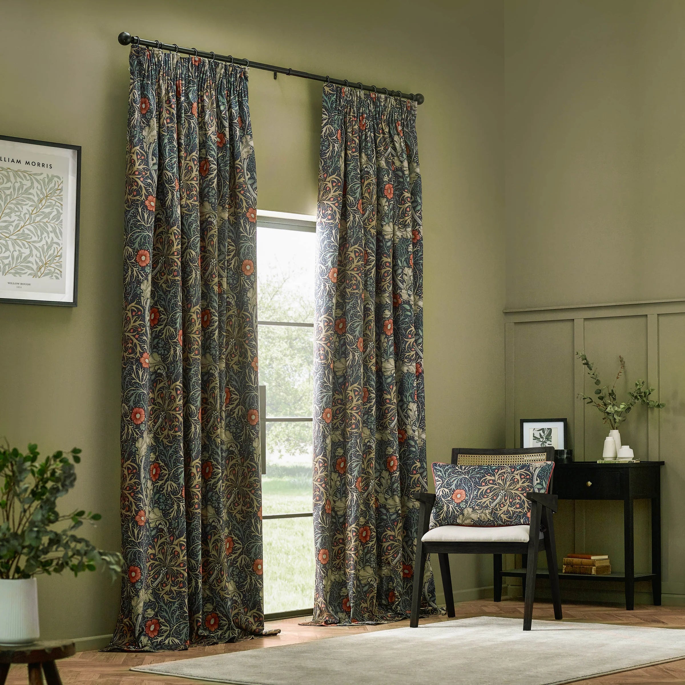 Tende a pieghe a matita in jacquard opaco Acorn Tonal - Oro