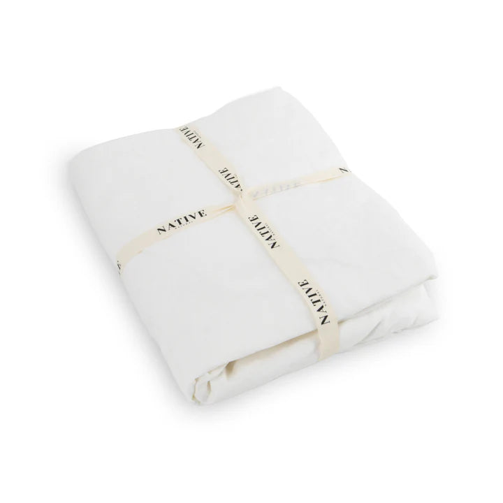 100% Natural Linen Duvet Cover - White