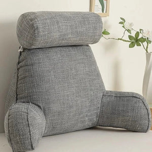 {CLEARANCE SALE} Deluxe Backrest Pillow With Arms & Adjustable Headrest