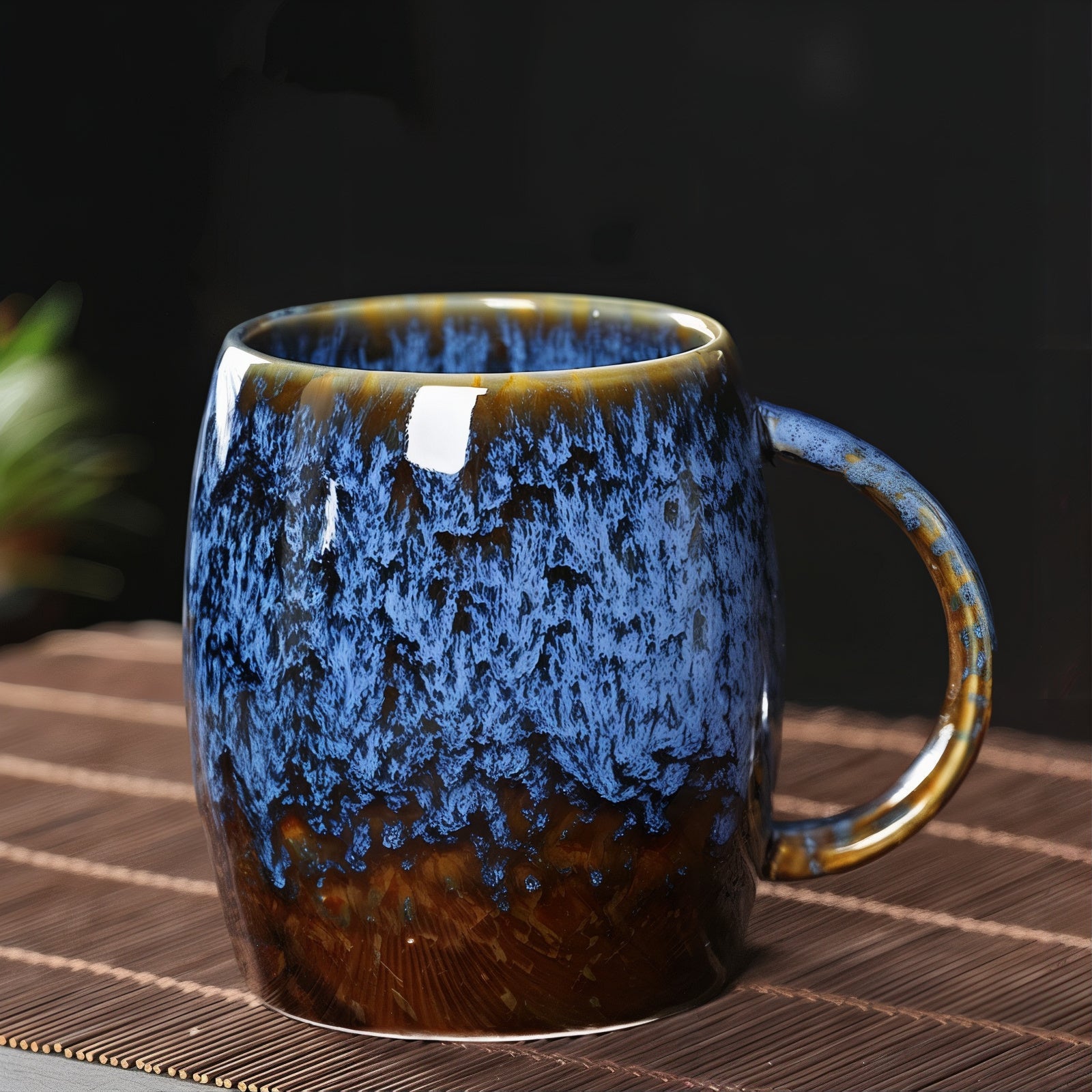 Retro Stralende Contrasterende Koffiekopjes