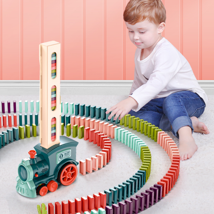 Domino Express Train Adventure Set - The Automatic Domino Laying Train