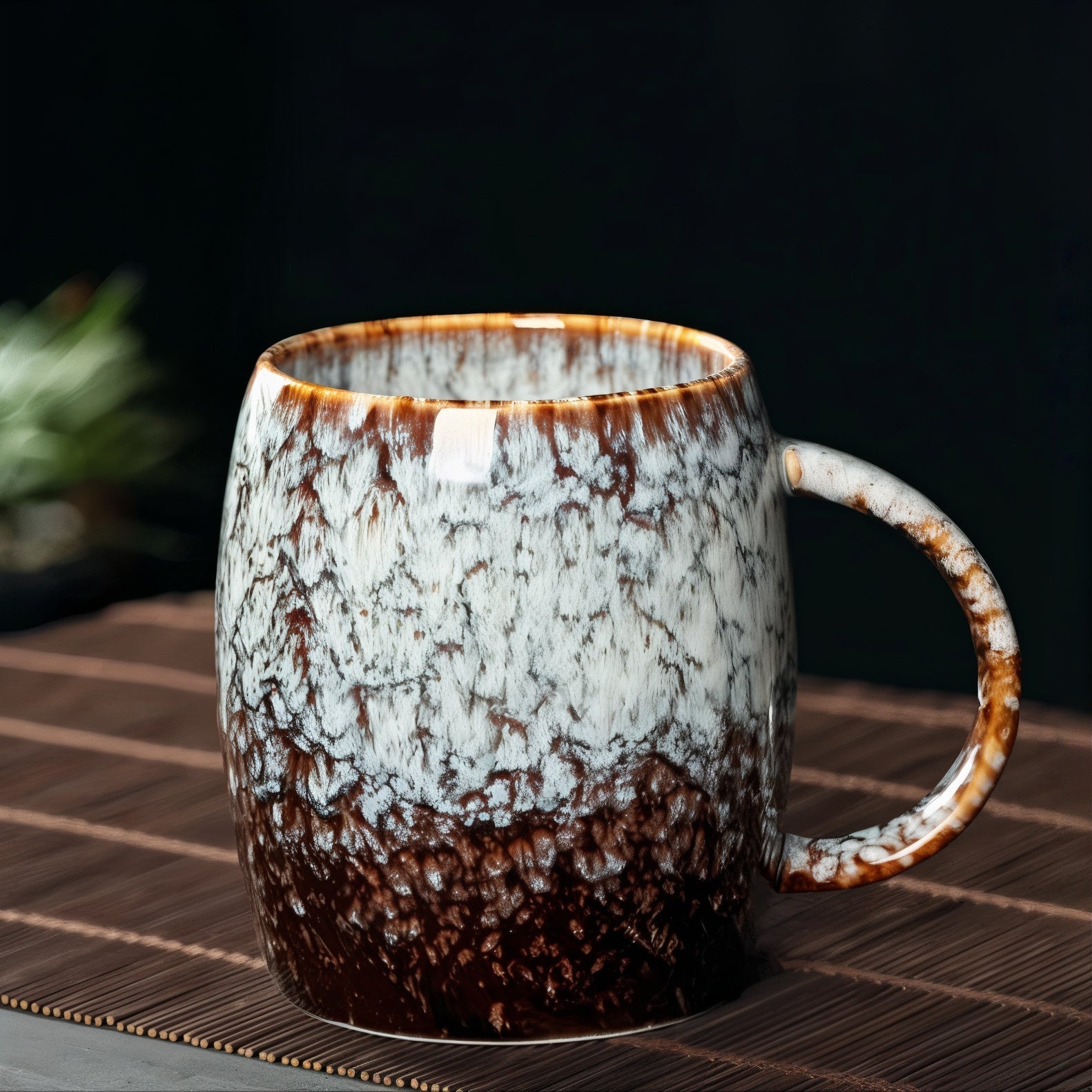 Retro Stralende Contrasterende Koffiekopjes