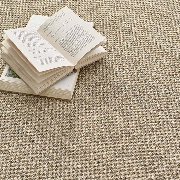 Tappeto Origins Sisal - Beige chiaro con bordo sabbia