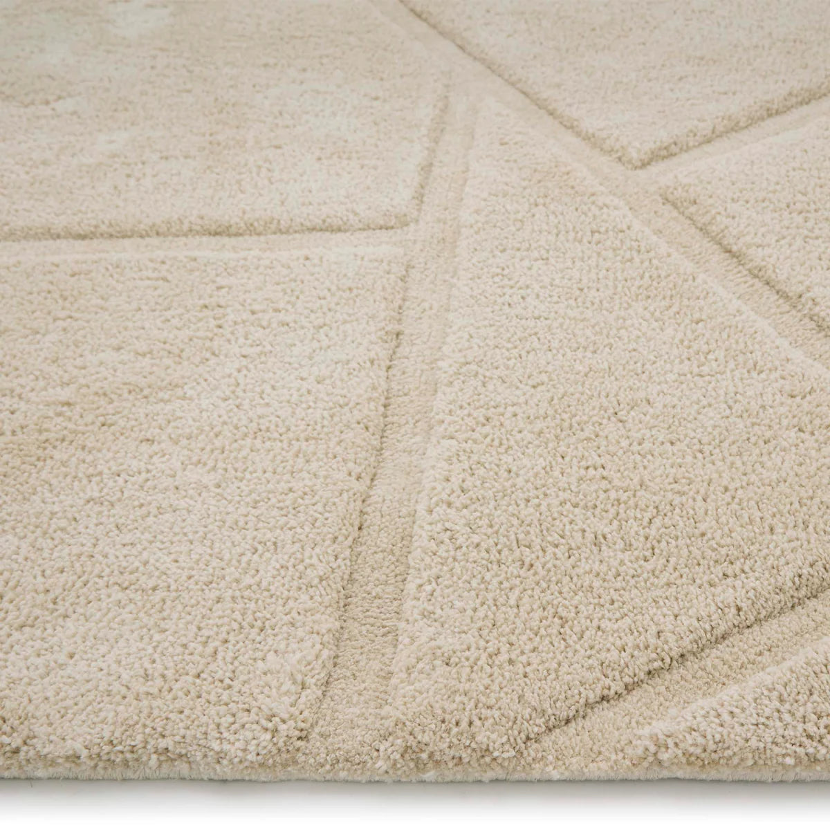 Origins Stack Cream Rug - Abstract Rug For Living Room - Beige Cream ...