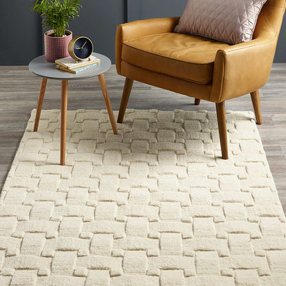 Origins Basketweave 3D New Ivory Rug