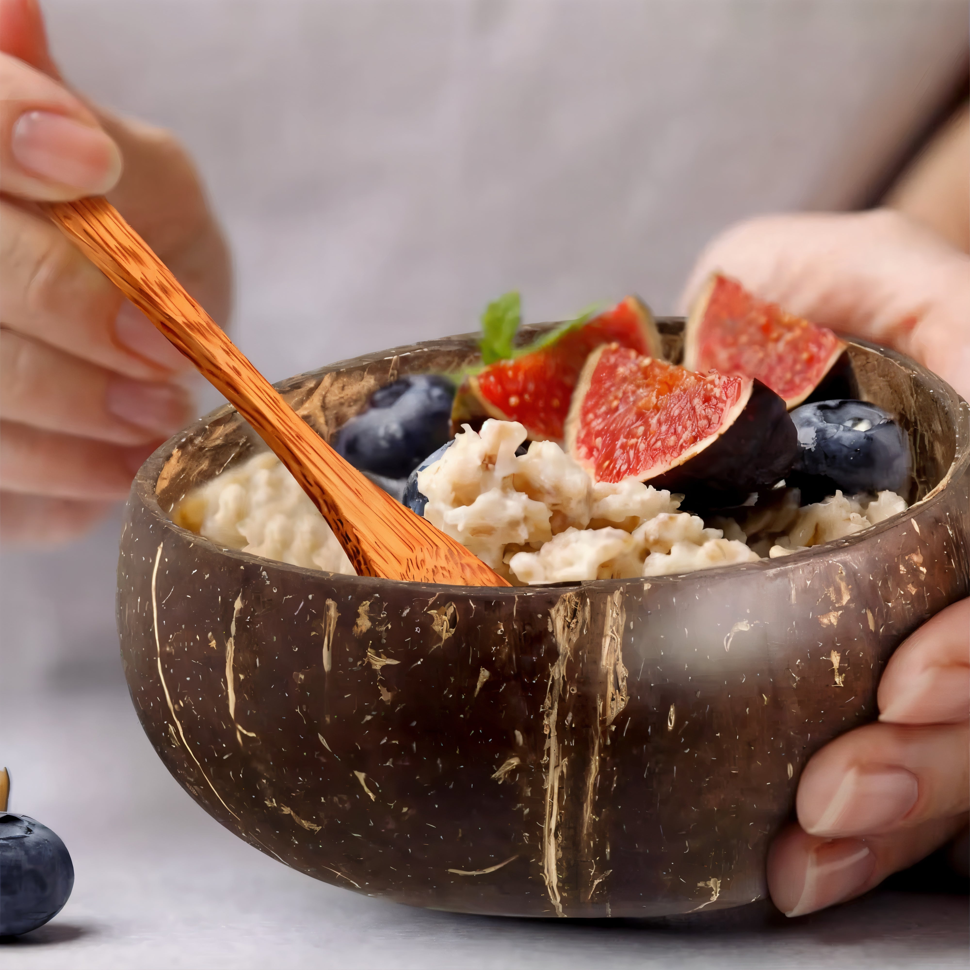 Handmade Wooden Coconut Bowls