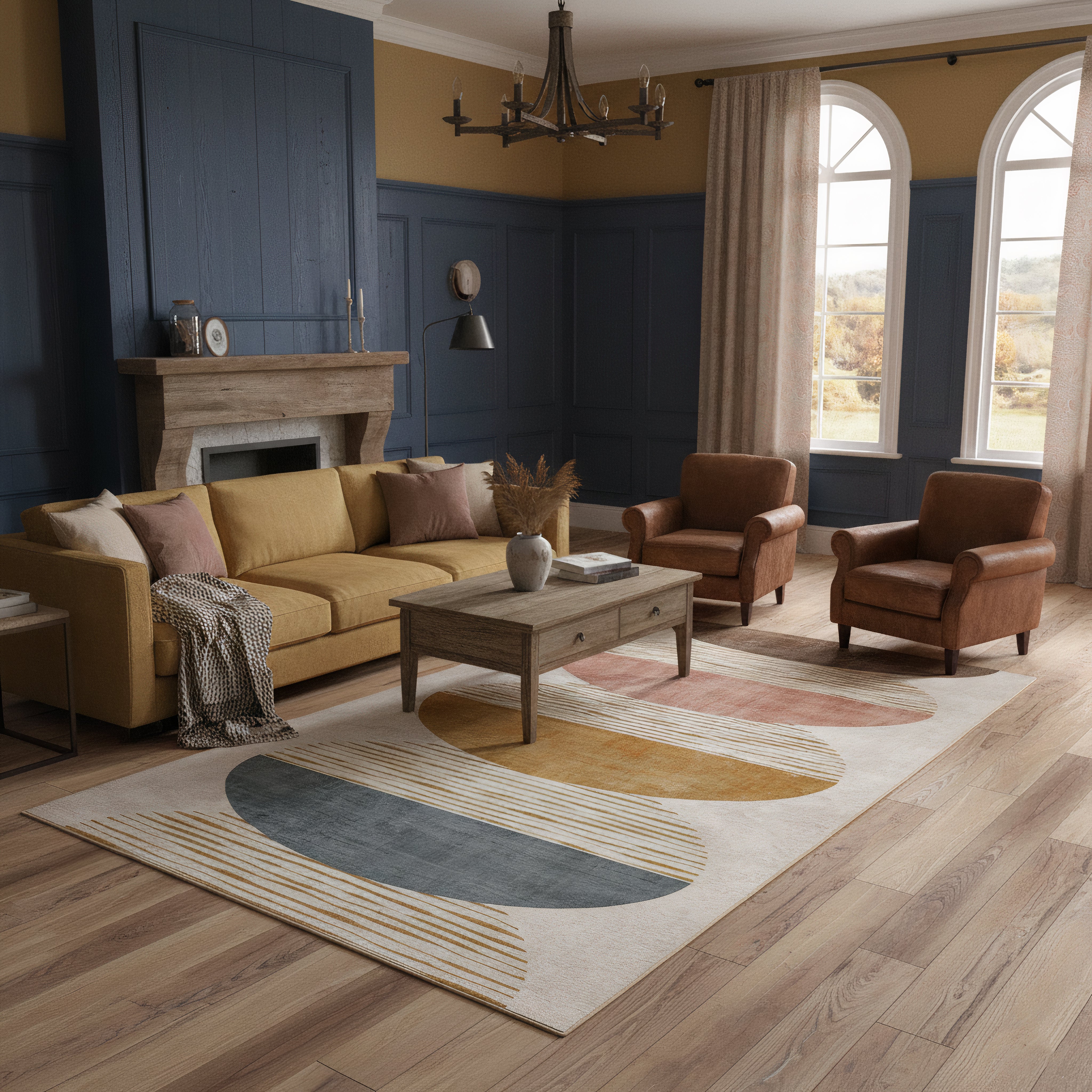 Eco-Washable Rug - Oval Eclipse