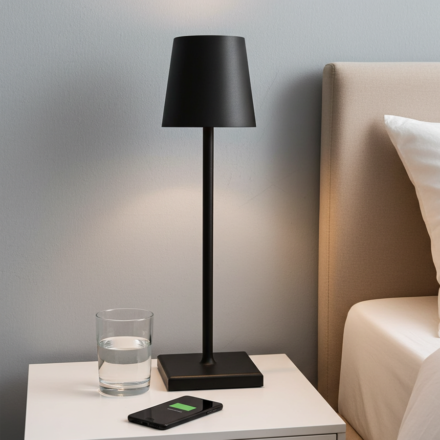 Hedendaagse draadloze moderne tafellamp