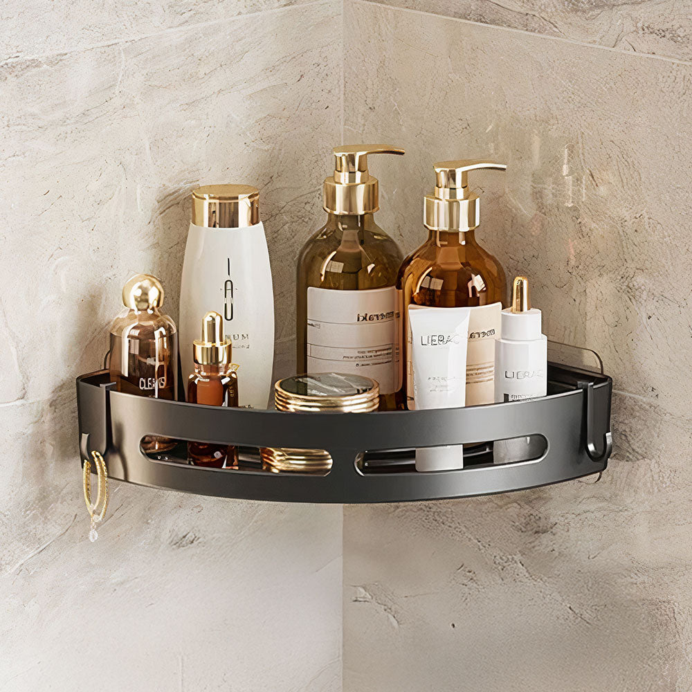 Self Adhesive Metal Bathroom Corner Shelves