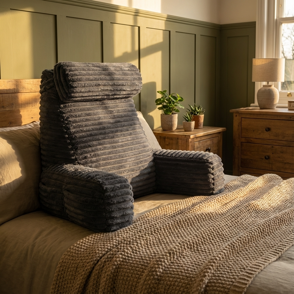 Coussin de dossier de luxe avec accoudoirs et appui-tête réglable