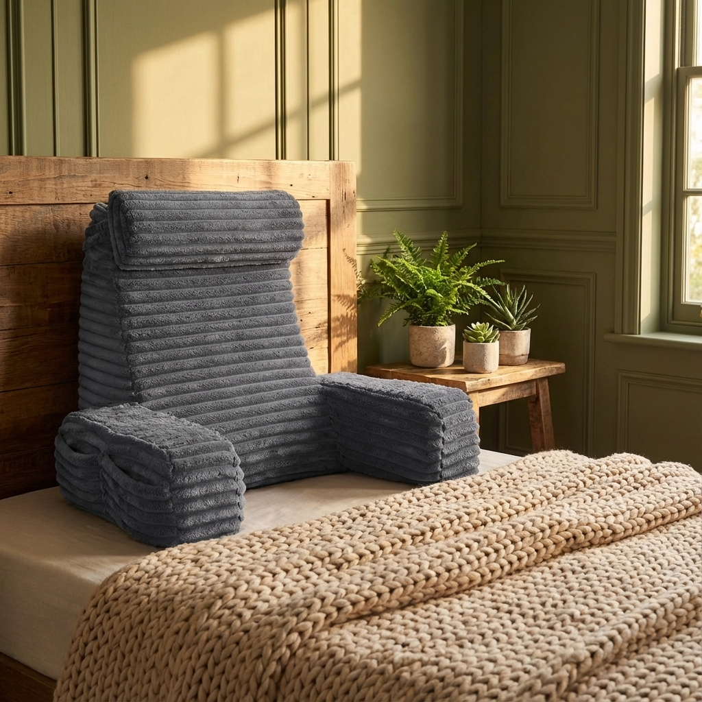 Coussin de dossier de luxe avec accoudoirs et appui-tête réglable