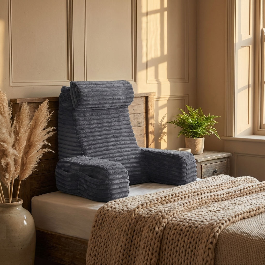 Coussin de dossier de luxe avec accoudoirs et appui-tête réglable