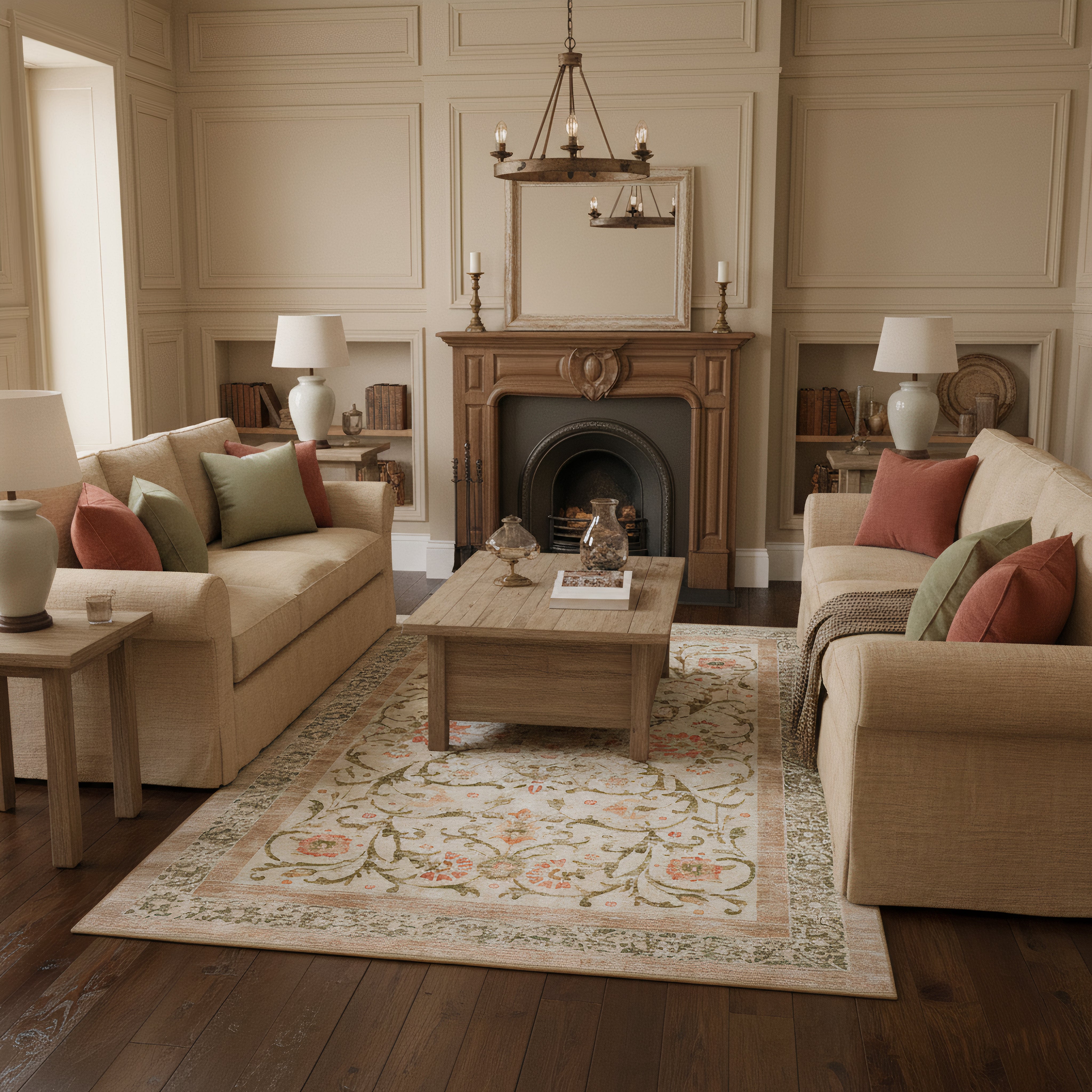 Eco-Washable Rug - Country Paisley