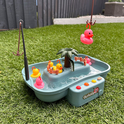 Hook The Duck - Interactive Game With Moving Water