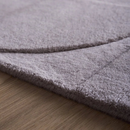 Tappeto in lana Origins Penny Grey Mauve