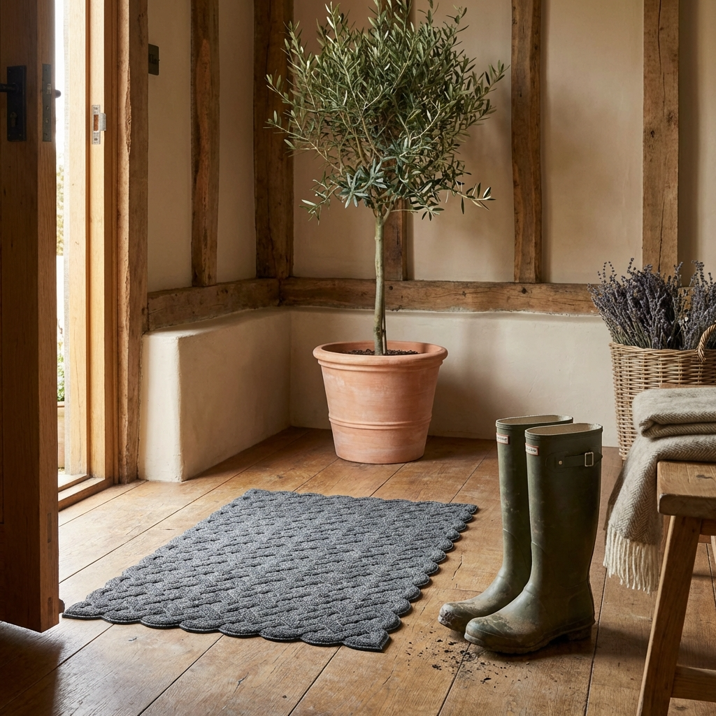Cross Hatch Indoor / Outdoor Mat - 45x75cm