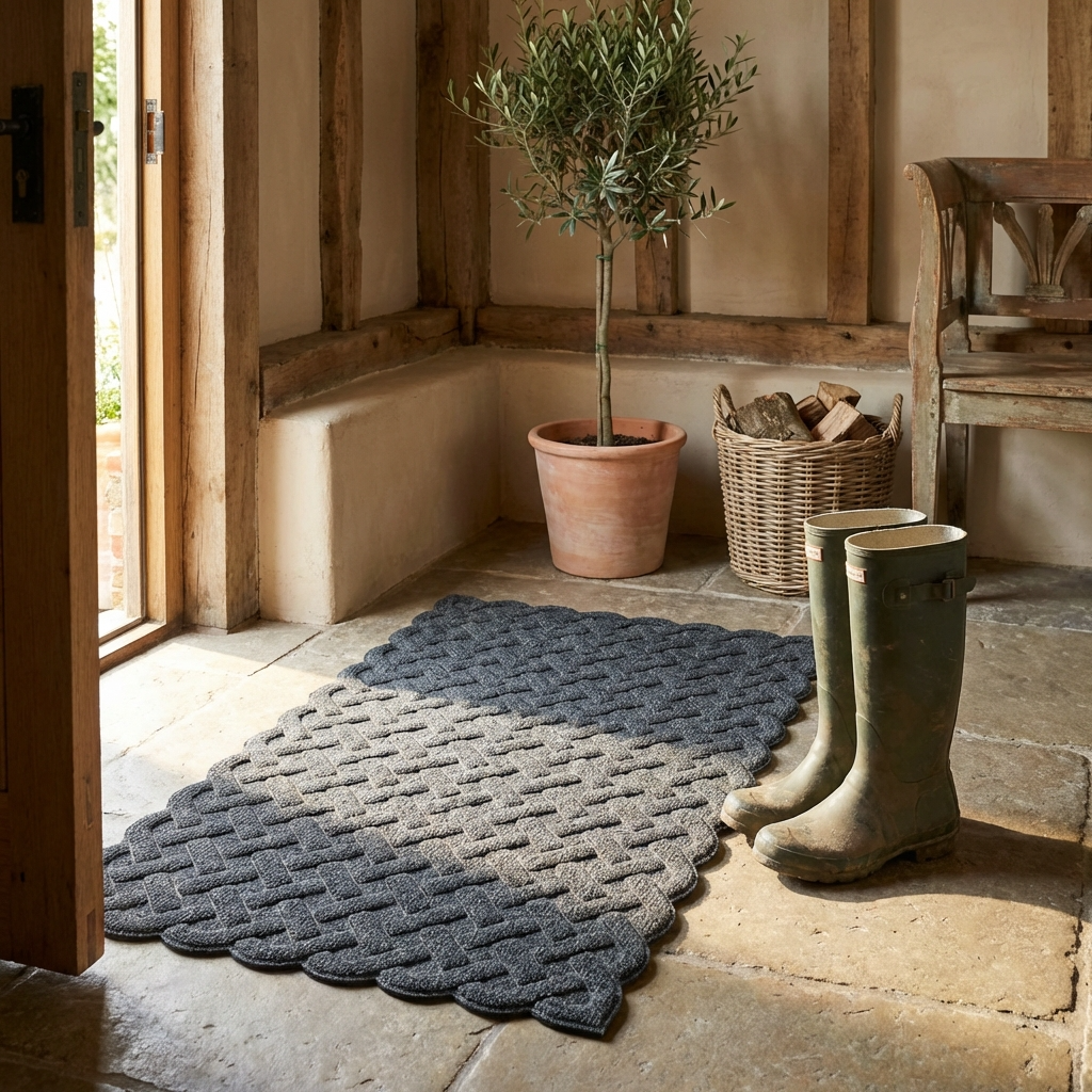 Cross Hatch Indoor / Outdoor Mat - 45x75cm