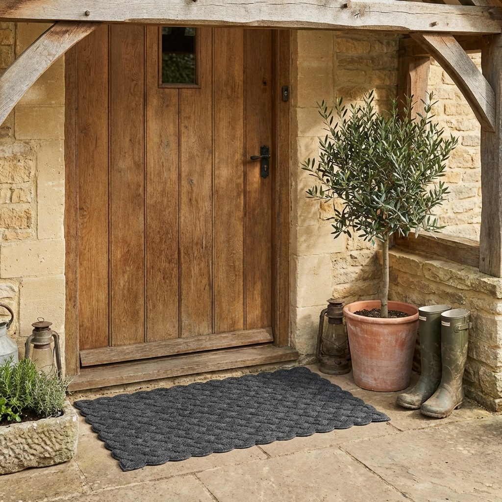Cross Hatch Indoor / Outdoor Mat - 45x75cm