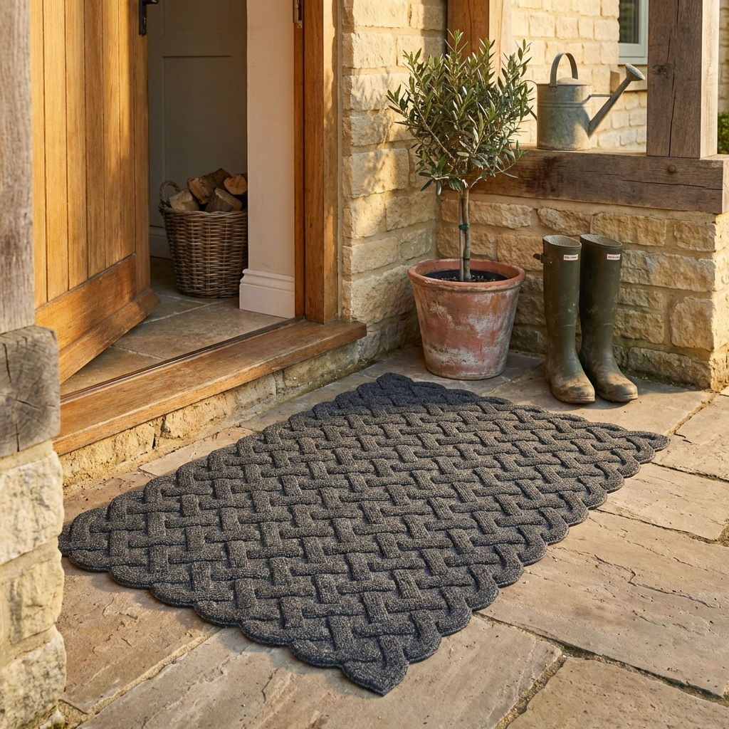 Cross Hatch Indoor / Outdoor Mat - 45x75cm