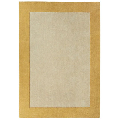 Origins Borders 100% Pure Wool Ochre Rug