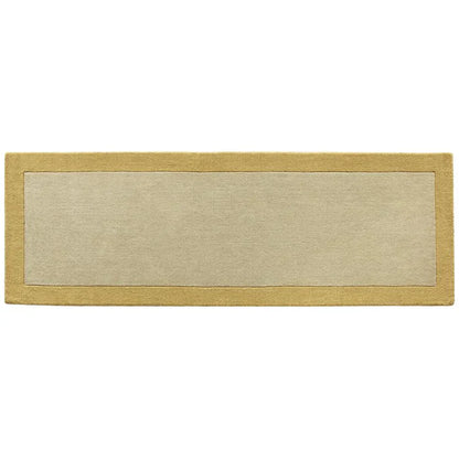 Origins Borders 100% Pure Wool Ochre Rug