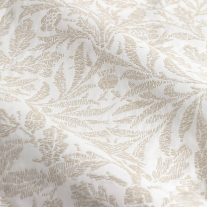 Acorn Tonal Matt Jacquard Pencil Pleat Curtains - Ivory
