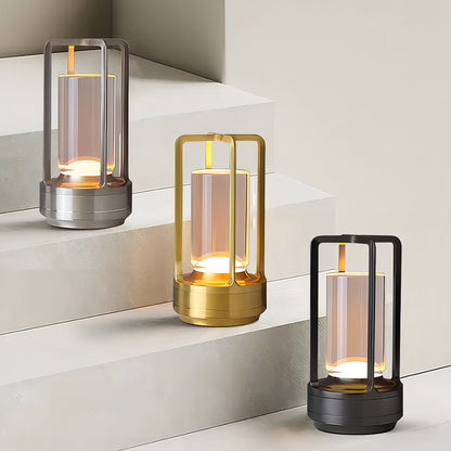 Cordless Vintage Lantern Table Lamp