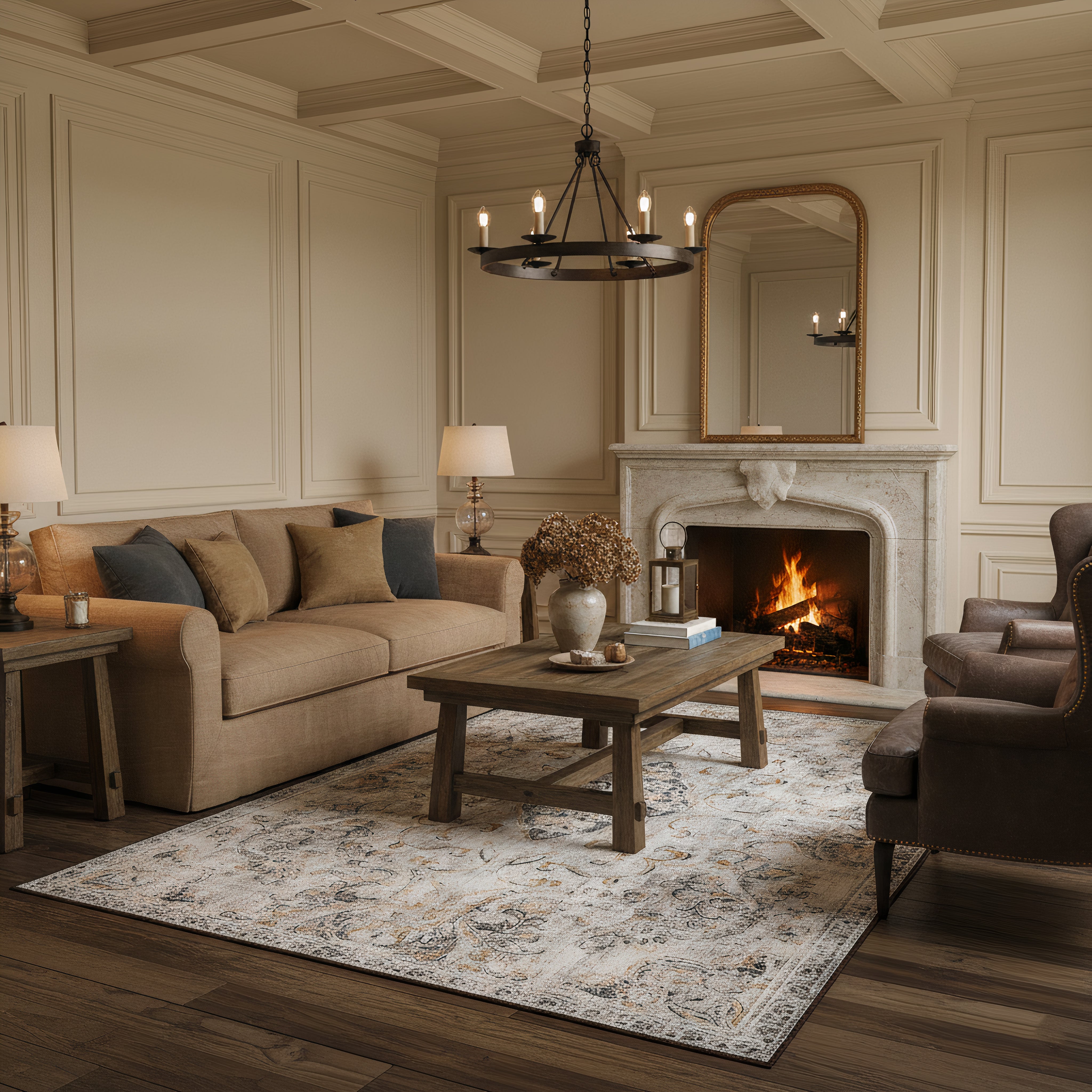 Eco-Washable Rug - Baroque