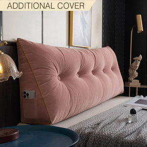 Additional Cover For Luxury Velour Wedge Pillow