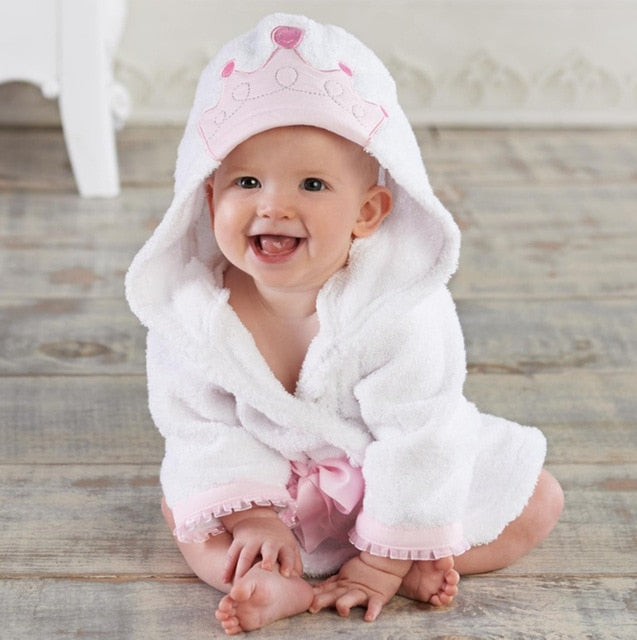 {CLEARANCE SALE} Hooded Animal Bath Towel Robes / Princess