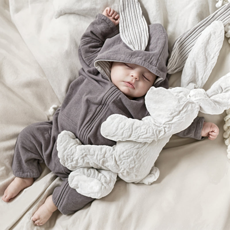 Hooded Rabbit Baby Romper Baby Onesie Boys Girls Newborn Romper Newborn Baby Grow Infant Clothes Newborn Clothes Little Jax