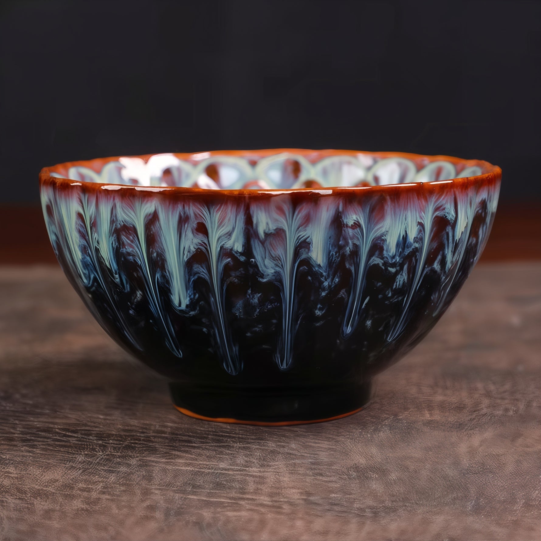 Premium Handmade Tea Cup With Golden Lotus