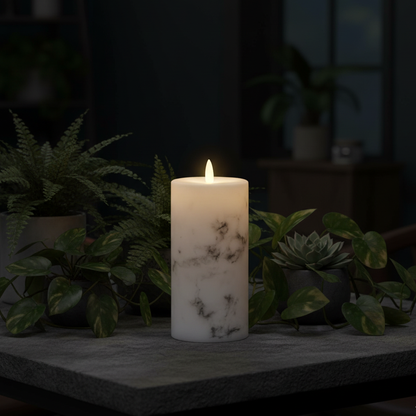 Candela LED di lusso in vera cera