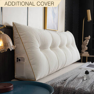 Additional Cover For Luxury Velour Wedge Pillow