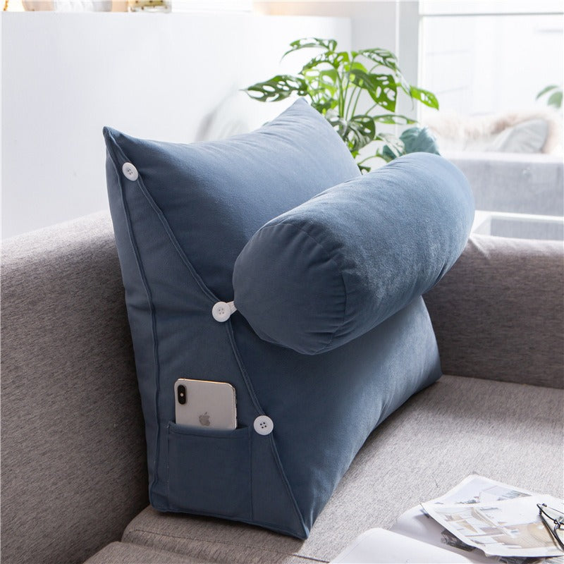 {CLEARANCE SALE} Adjustable Backrest Pillow - Small - Blue